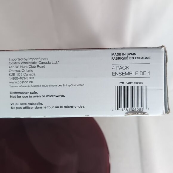 Bormioli Rocco Inca Set of 4 Charger Plates Red Glass 30.3cm 392906 Spain RARE - Picture 7 of 12